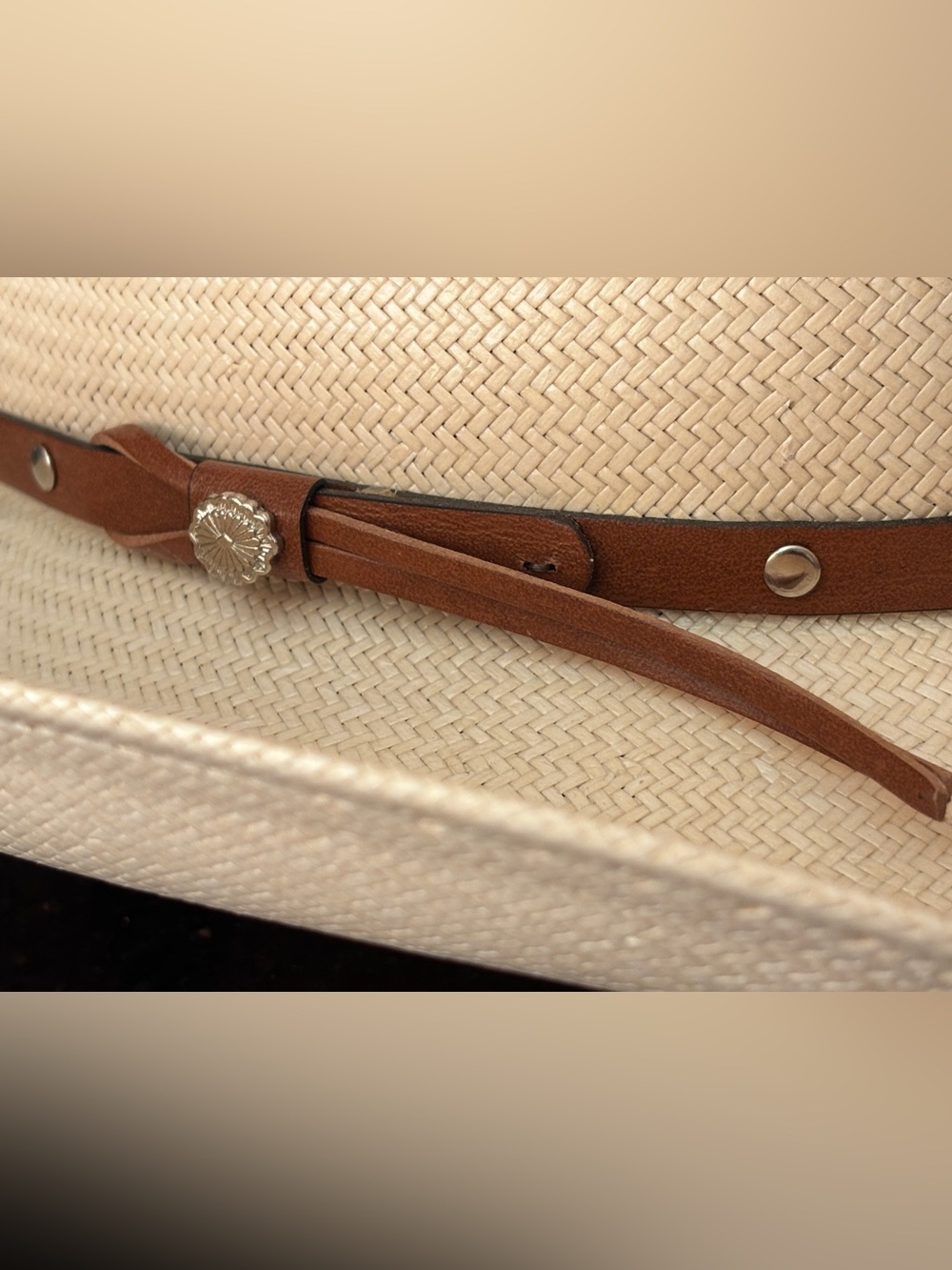 Rare Vintage Stetson Alamo or Grant 5X Shantung Straw Hat - excellent condition! - Picture 15 of 16